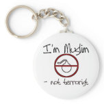 I'm Muslim - not terrorist Keychain