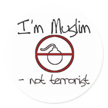 I'm Muslim - not terrorist Sticker