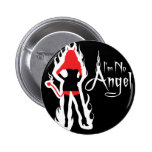 I'm no Angel Black (Flames) Button