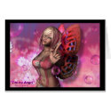 "I'm No Angel" Fairy Sexy Art Cards any occasion! by sexyshirts2 "I'm No Angel" Fairy Sexy Art Cards any occasion!