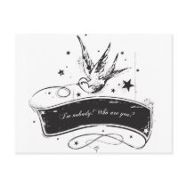 "I'm nobody. Who are you?" postcards