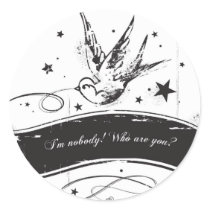 "I'm nobody. Who are you?" stickers