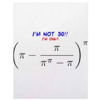 I'm not 30, I'm only 29.9919900198 letterhead by AllPiStuff I'm not 30, I'm only 29.9919900198 letterhead