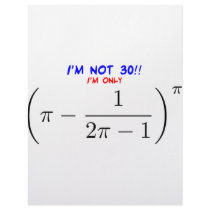 I'm not 30, I'm only 29.995678716 Customized Letterhead