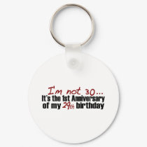 I'M Not 30 keychains