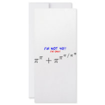 I'm not 40, I'm only 39.999554547 rack cards