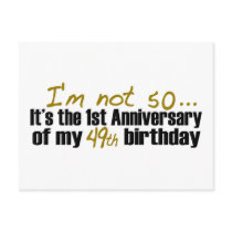 I'M Not 50 postcards by worldsfair I'M Not 50 postcards