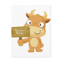 I'm not a burger postcard
