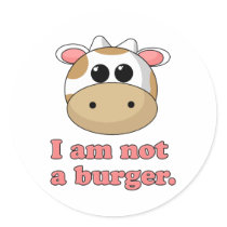 I'm Not a Burger Stickers