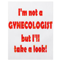 I'm Not A Gynecologiest But I'll Take A Look flyers