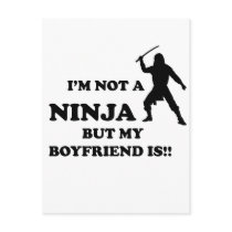 I'm Not a Ninja But My Boyfriend Is postcards