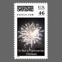 I'm not a Pyromaniac postage