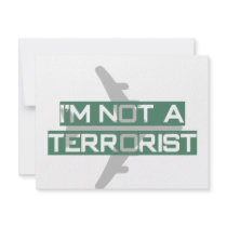 I'm not a terrorist invitations