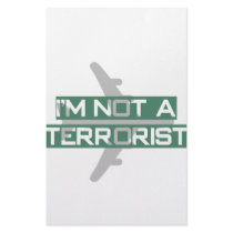 I'm not a terrorist stationery design