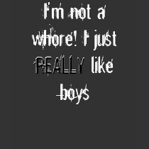 I'm not a whore Women's t-shirts