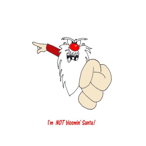 Im NOT Bloomin Santa Christmas Card card