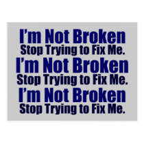 I'm Not Broken Postcards