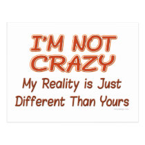 I'm Not Crazy postcards