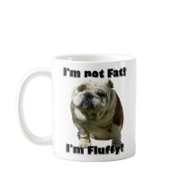 I'm not fat Bulldog mug