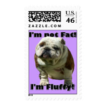 I'm not fat Bulldog Stamp