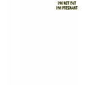 I'M NOT FAT I'M PREGNANT! t-shirts