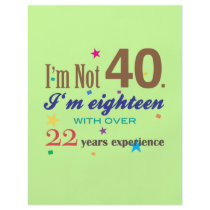 I'm Not Forty - Funny Birthday Gift Custom Flyer