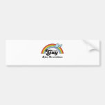 I'M NOT GAY, I JUST LIKE RAINBOWS BUMPER STICKER