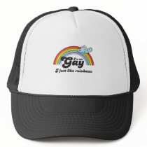 I'M NOT GAY, I JUST LIKE RAINBOWS hats