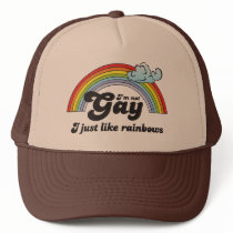 I'm not gay I just like Rainbows Hat