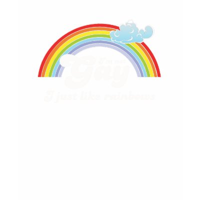 I'm not gay i just like rainbows t-shirt