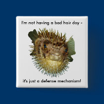 I'm not having a bad hair day - buttons