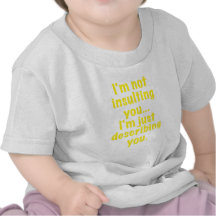 Im not Insulting you Im Describing you Shirts