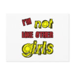 I'm Not Like Other Girls Post Cards