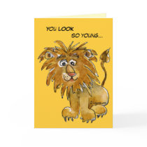 I'm not LION Birthday Card by zooogle I'm not LION Birthday Card