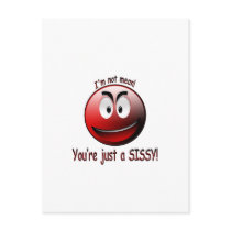 I'm not mean postcards