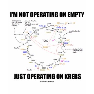I'm Not Operating On Empty Just Operating On Krebs shirt