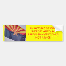 I'M NOT RACIST BUMPER STICKERS