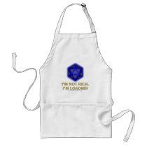 I'm Not Rich. I'm Loaded! (Blue) aprons by thefrozenduck I'm Not Rich. I'm Loaded! (Blue) aprons