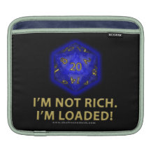 I'm Not Rich.  I'm Loaded!  (Blue) MacBook Air Sleeves