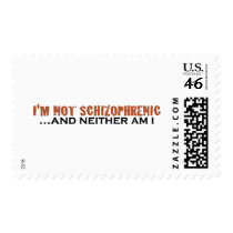 I'M Not Schizophrenic postage by worldsfair I'M Not Schizophrenic postage