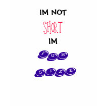 IM NOT SHORT IM FUN SIZE t-shirts