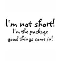 Im Not Short Im The Package Good Things Come In t-shirts