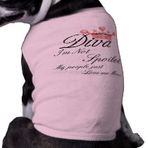 I'm Not Spoiled! Diva Dog t-shirt pet clothing by DoggieAvenue I'm Not Spoiled! Diva Dog t-shirt pet clothing