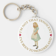 I'M NOT THAT INNOCENT. I'VE BEEN TO WONDERLAND! KEYCHAIN