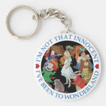 I'M NOT THAT INNOCENT. I'VE BEEN TO WONDERLAND KEY CHAINS