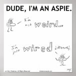 I'm Not Weird, I'm Just Wired DIfferently! Print