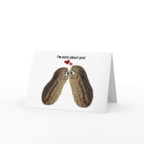 "I'm nuts about you!" peanut valentine card