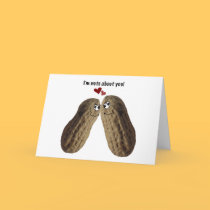 "I'm nuts about you!" peanut valentine card by graphicdoodles "I'm nuts about you!" peanut valentine card