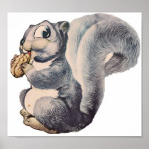 I'm Nuts Squirrel Poster