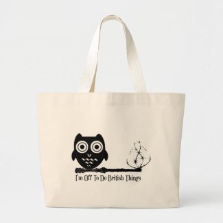 I'm off to do british things canvas bag